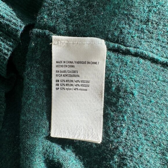 American Eagle Forest Green Soft Scoop Neck Long Sleeve Knit Top Size XL - Picture 5 of 5